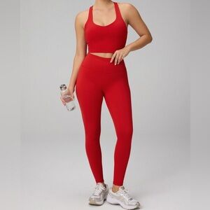 Red High-Waist - Women Define Powerhold Fabletics Set